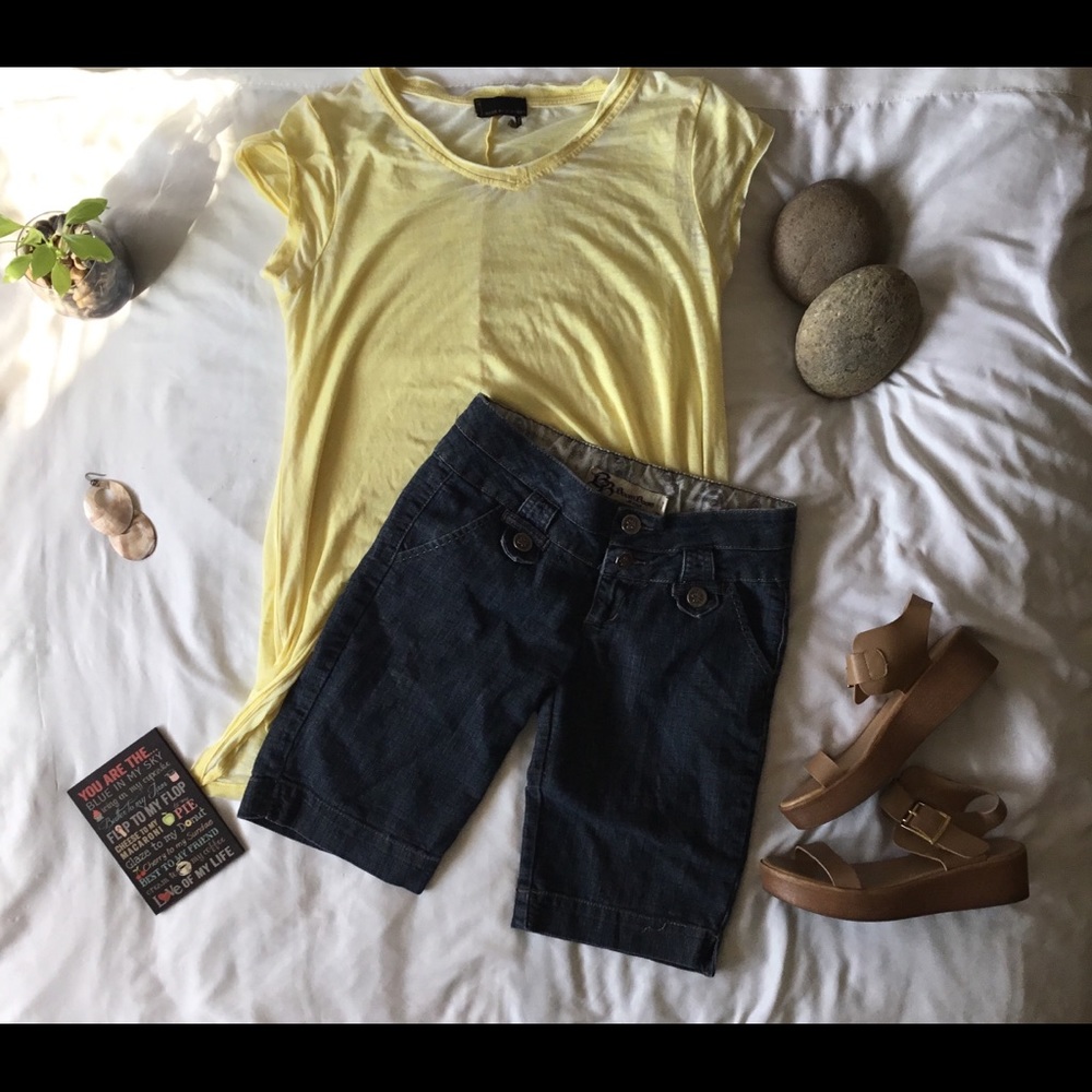Boom Boom denim Bermuda Shorts